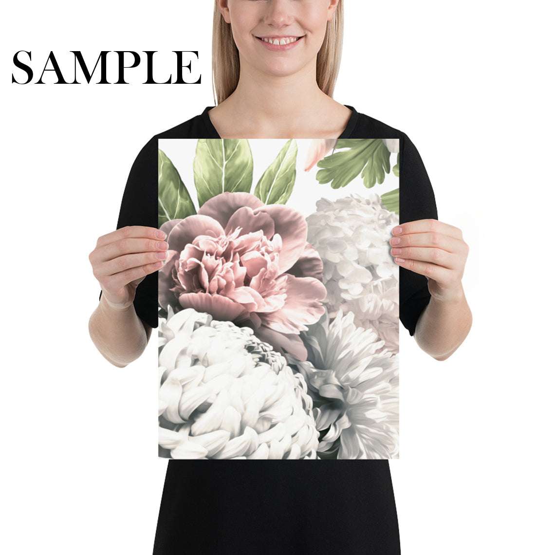 Extra Large Light Floral Wallpaper