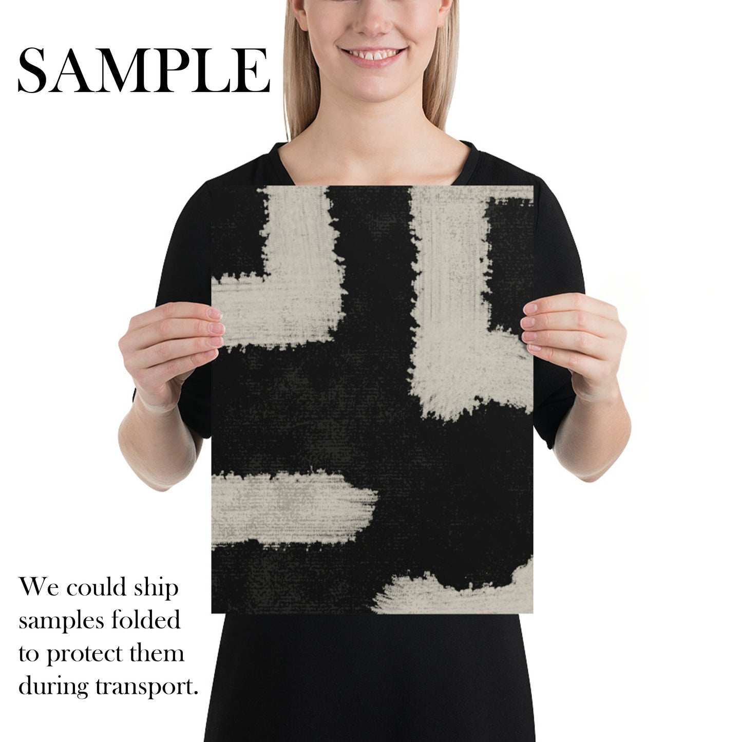 Bold Black and White Abstract Wallpaper