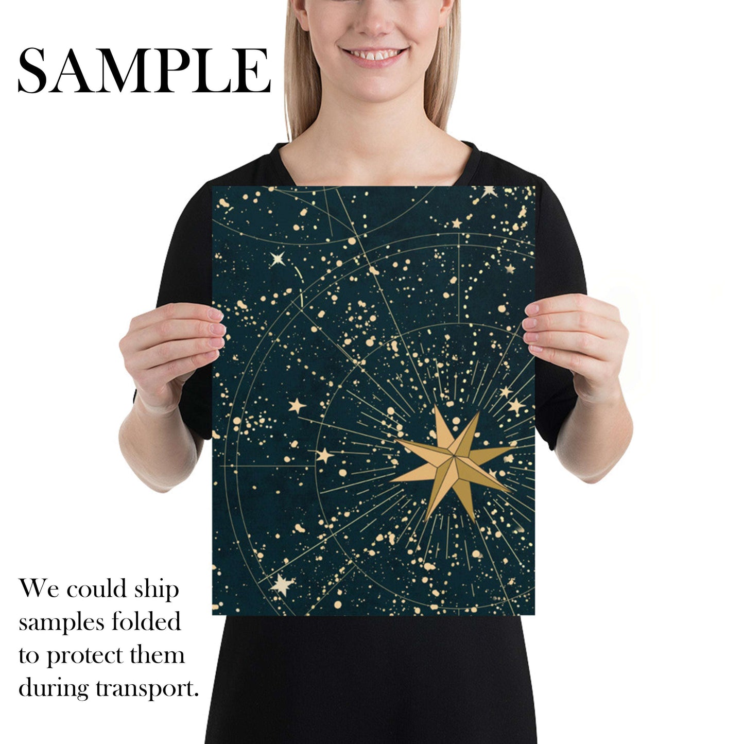 Gold Night Sky Wallpaper