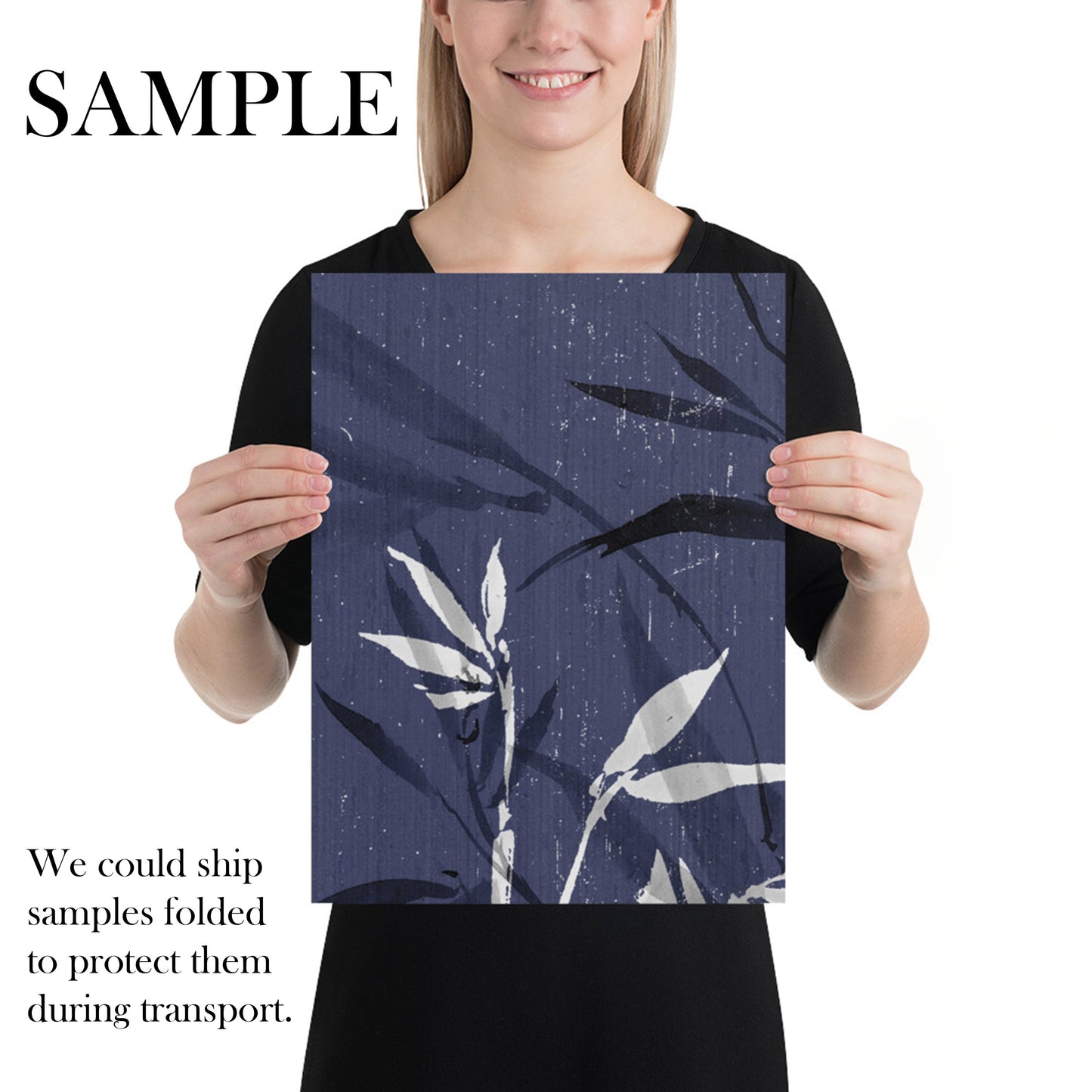 Blue Bamboo Wallpaper Mural