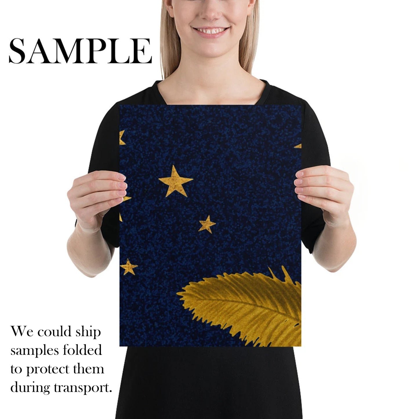 Golden Palms Under Starry Skies Wallpaper