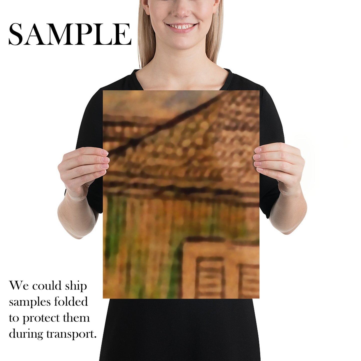 Colorful Urban Skyline: Hand-Painted Cityscape Wallpaper