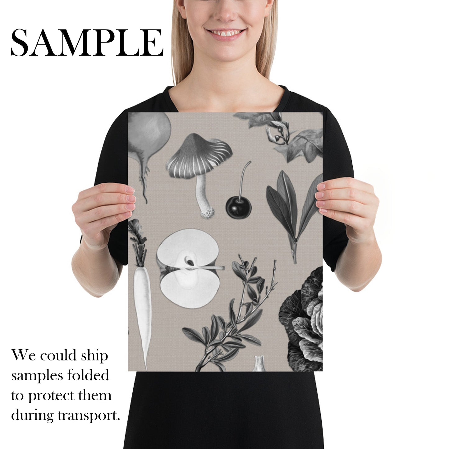 Retro Vegetable Kitchen Wallpaper