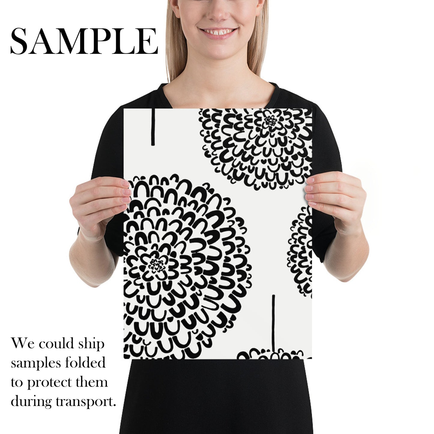 Black and White Dandelion Wallpaper