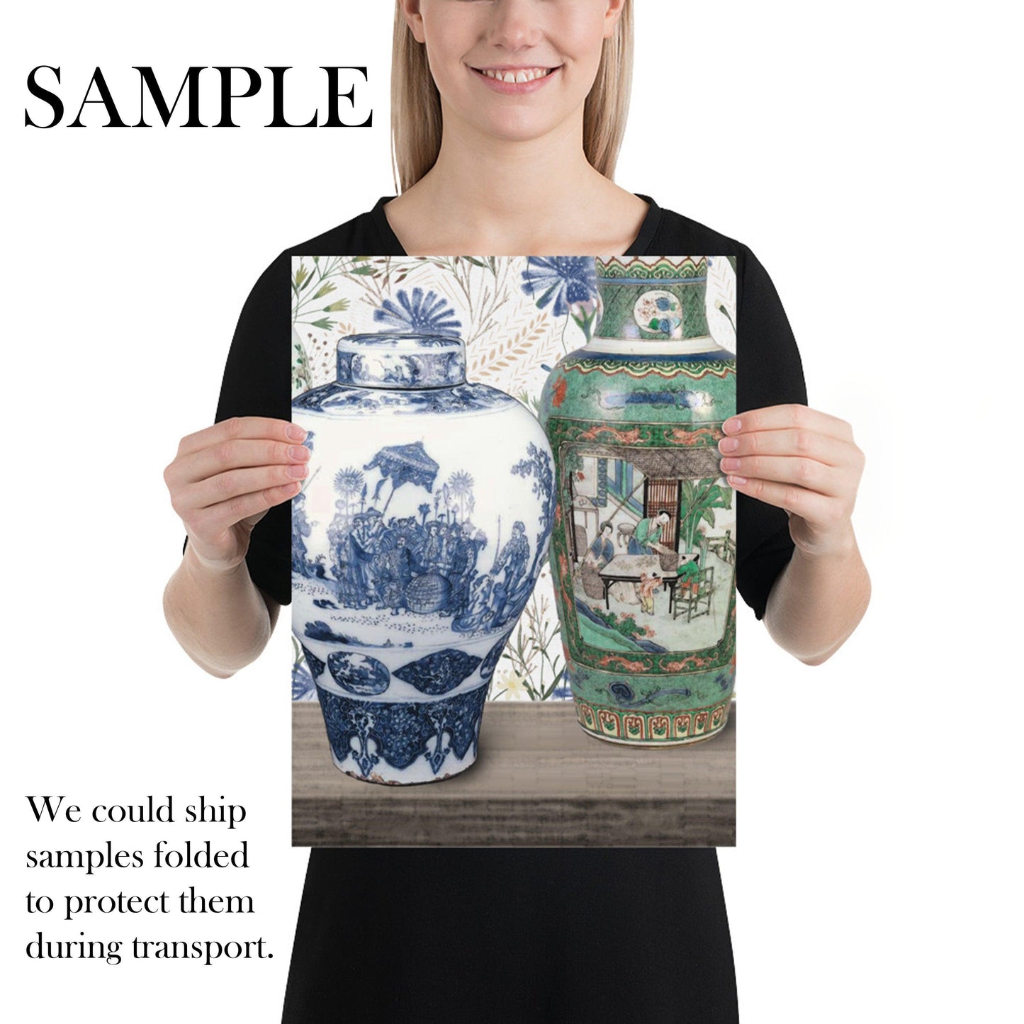 Chinoiserie Wallpaper with Ming Vases - Wallpapers4Beginners