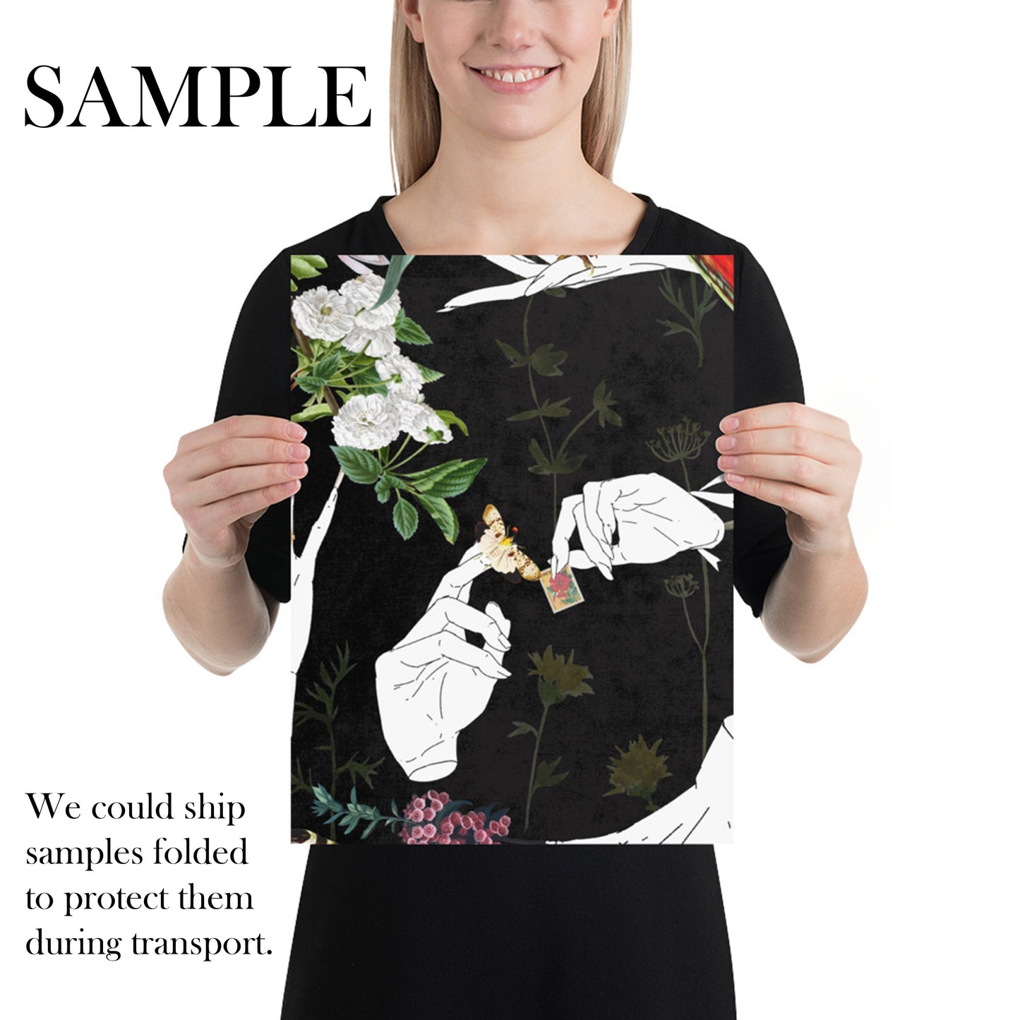 Papel Pintado Colorido con Estampado Botánico de Pájaros