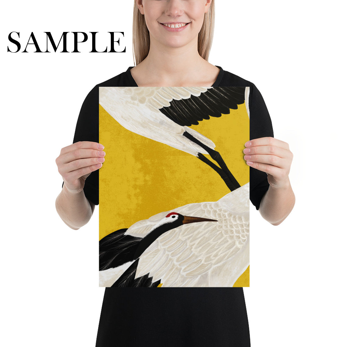 Graceful Cranes in Flight Wallpaper Collection