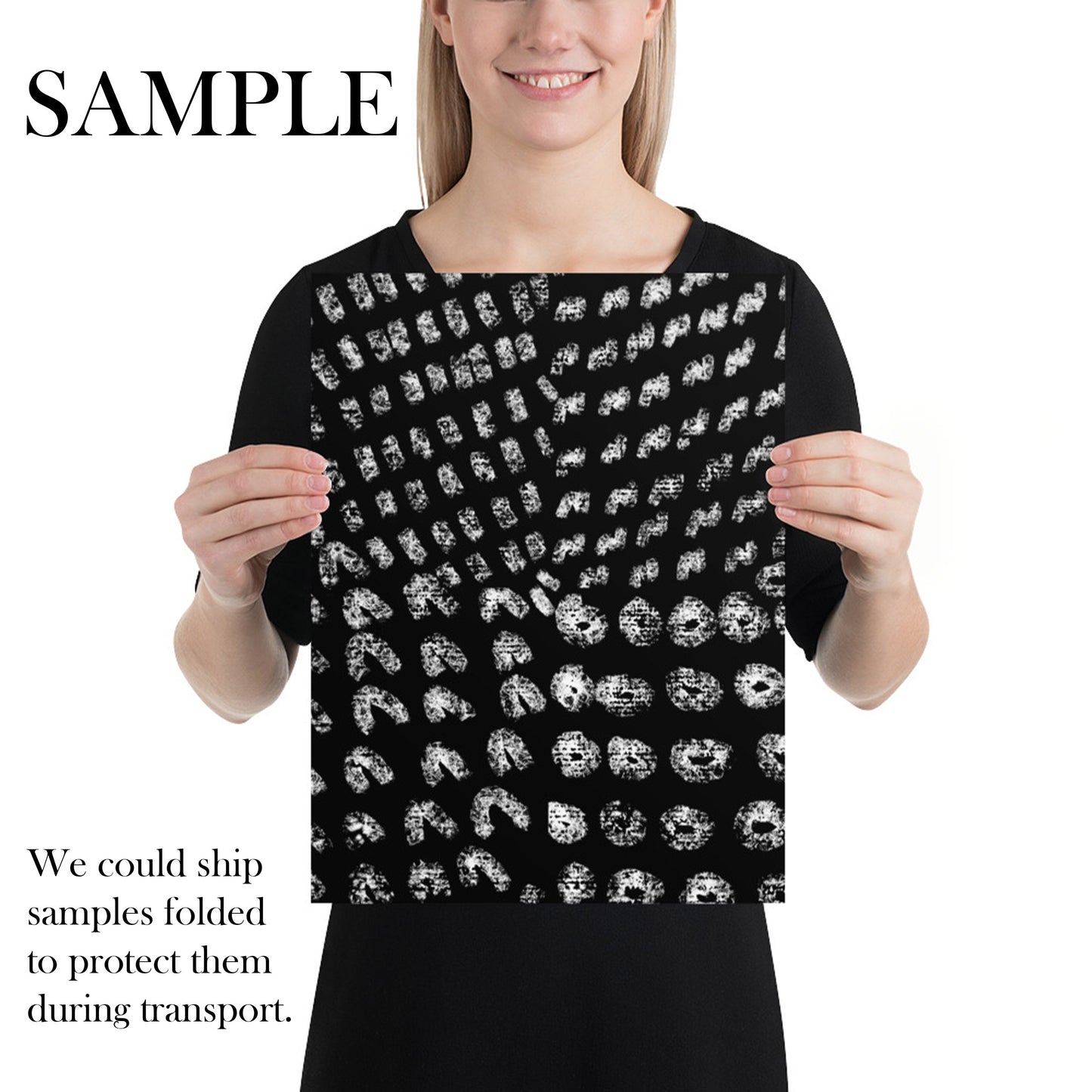 Minimalist Abstract Black Marks Wallpaper