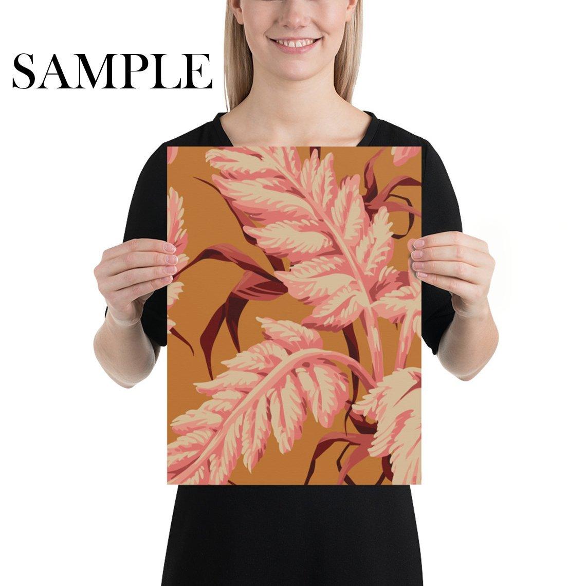 Extra Large Orange Leaves Wallpaper