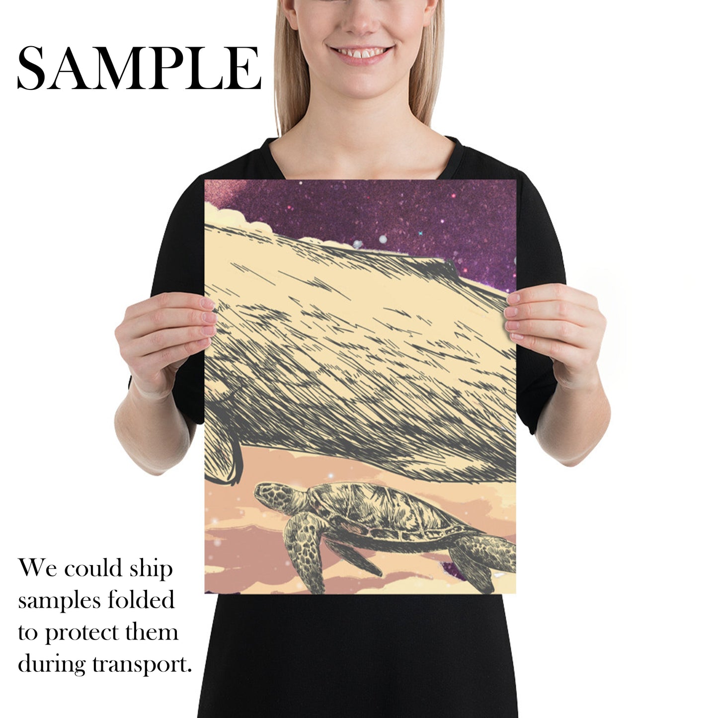 Whale in the Clouds Fantasy Wallpaper