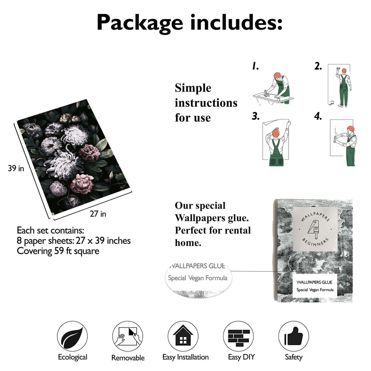 Dark Floral Wallpaper | Wallpapers4Beginners - Wallpapers4Beginners