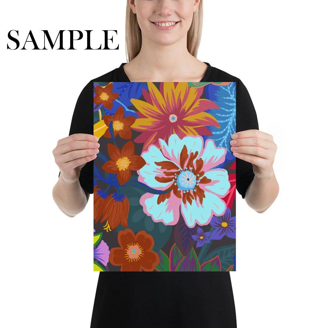 Dark Scandinavian Floral Wallpaper - WallpapersforBeginners