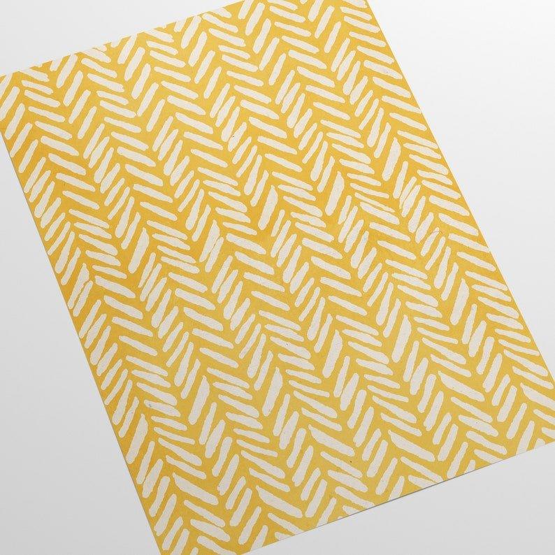 Yellow Herringbone Pastel Wallpaper - WallpapersforBeginners