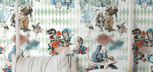 Dive into Fantasy: Alice in Wonderland Wallpaper