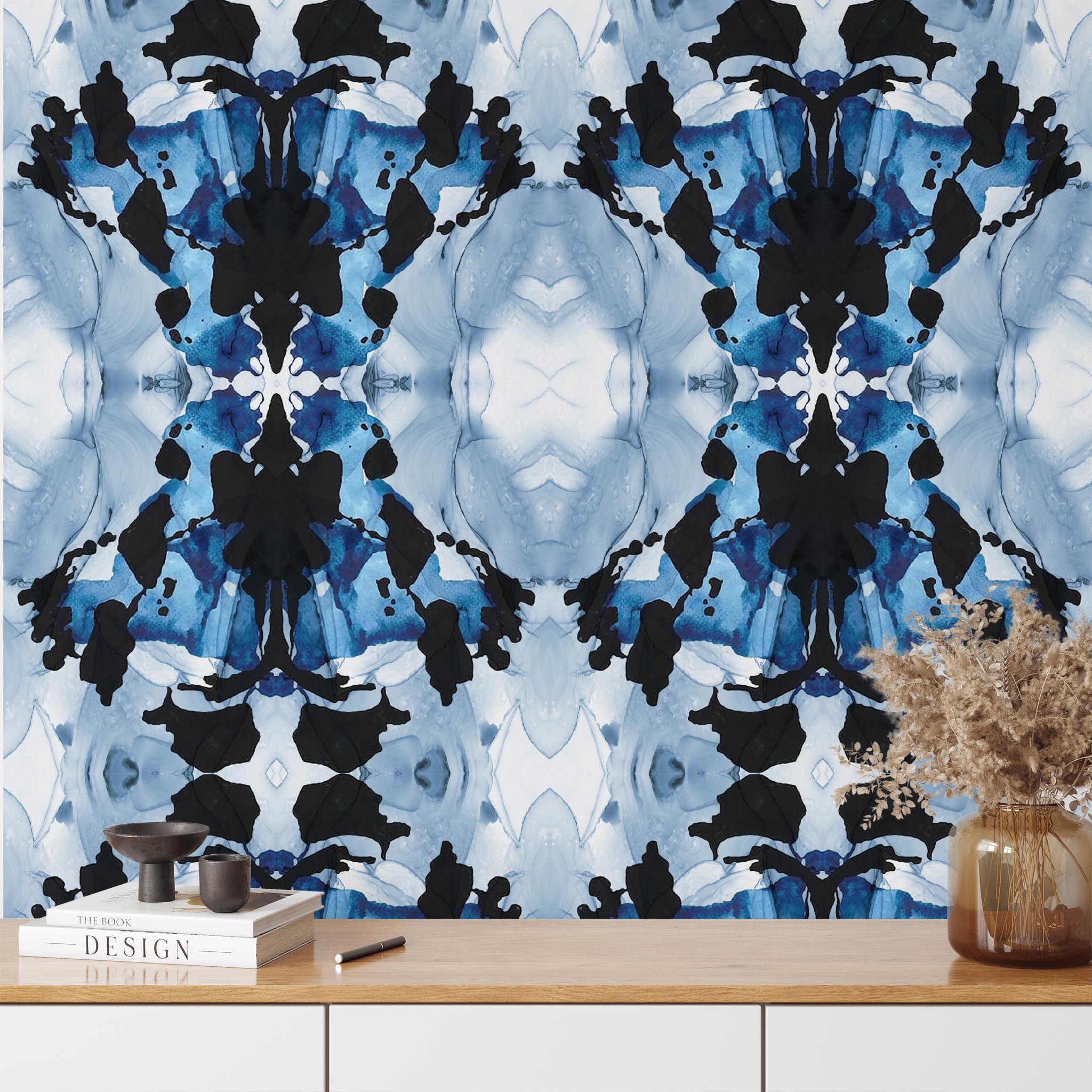 Blue Ink Abstract Wallpaper – Wallpapers4Beginners