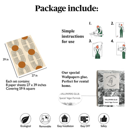 Art Deco Geometric Wallpaper