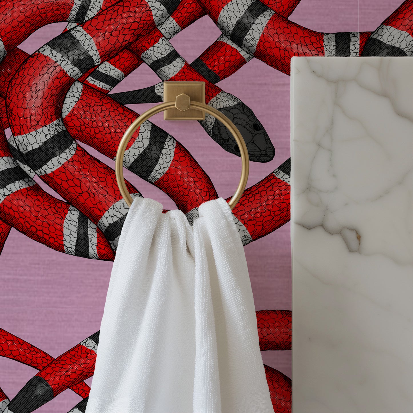 Pink Snake Wallpaper