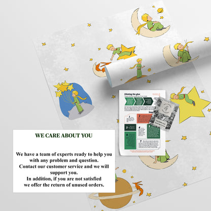 Official Little Prince Stars and Planets Wallpaper