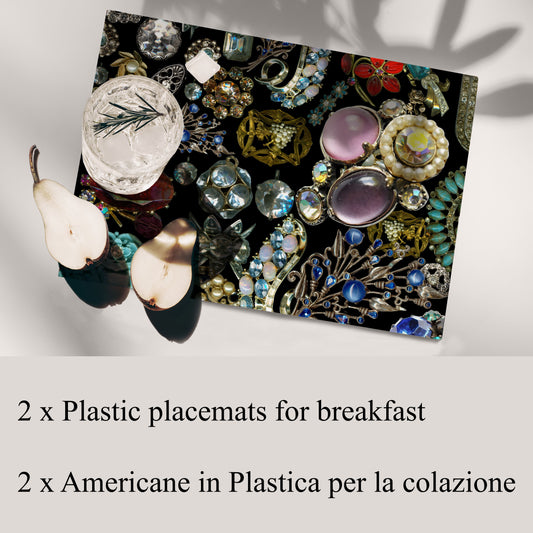 Jewels Reversible Placemats Set