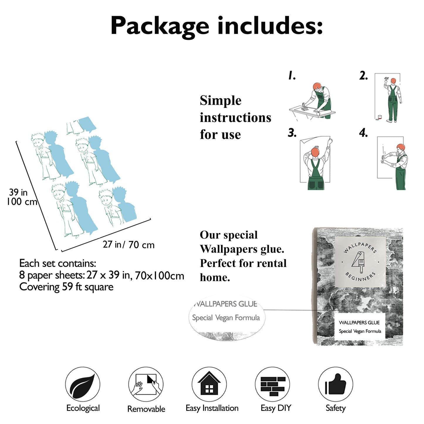 Exclusive Licensed Little Prince Silhouette Wallpaper