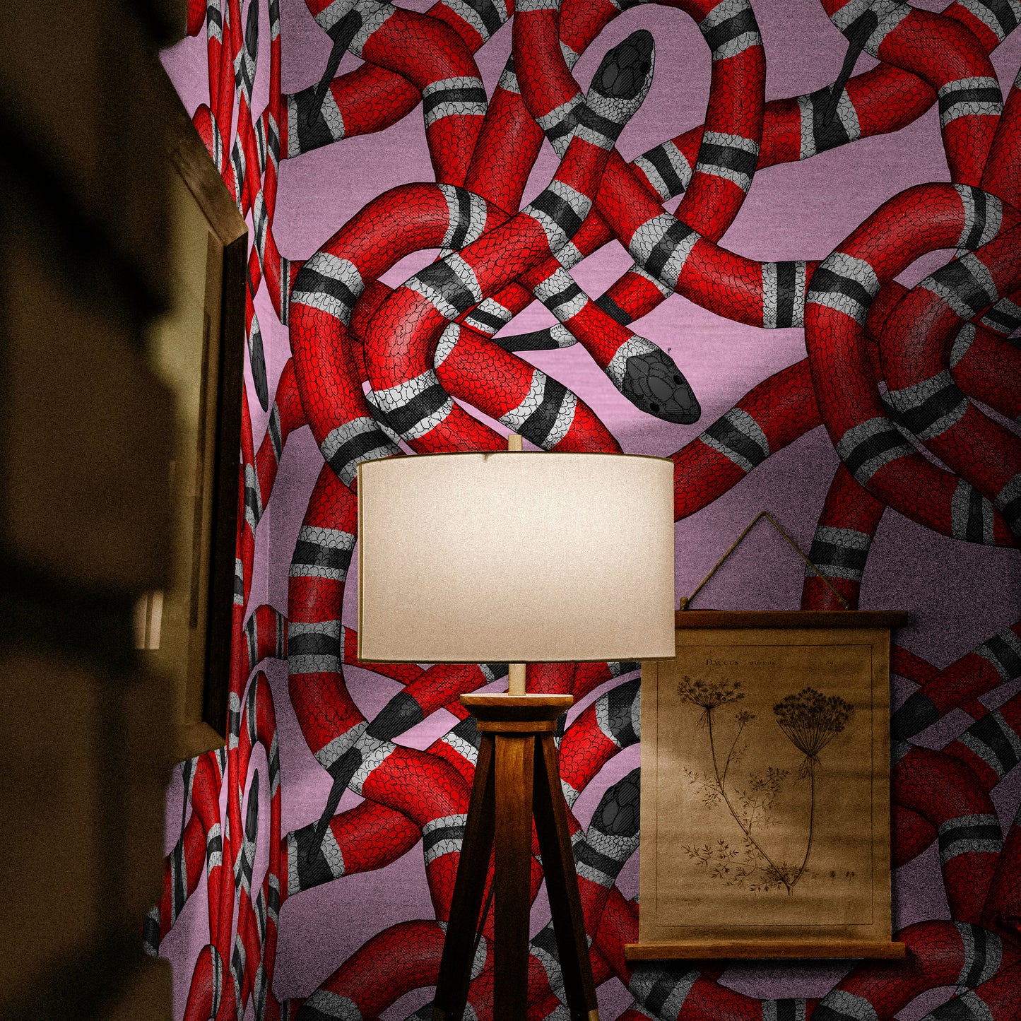 Pink Snake Wallpaper