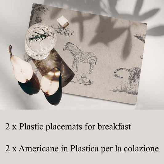 Savana Reversible Placemats Set