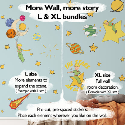 Little Prince Airplane Wall Stickers | Official Licensed Nursery Decals