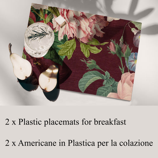 Velvet Reversible Placemats Set