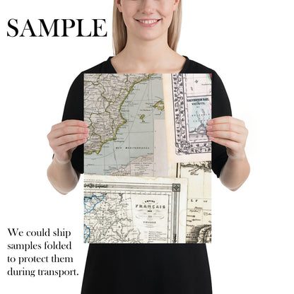 Vintage Map Wallpaper Mural
