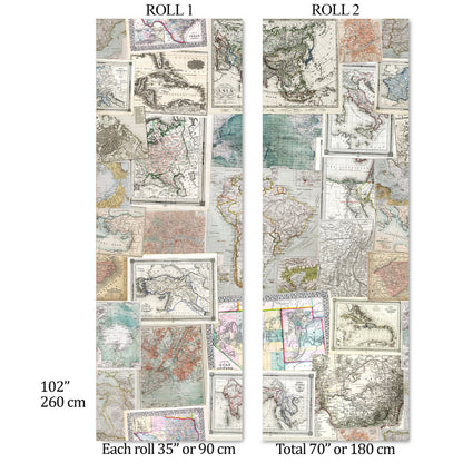 Vintage Map Wallpaper Mural