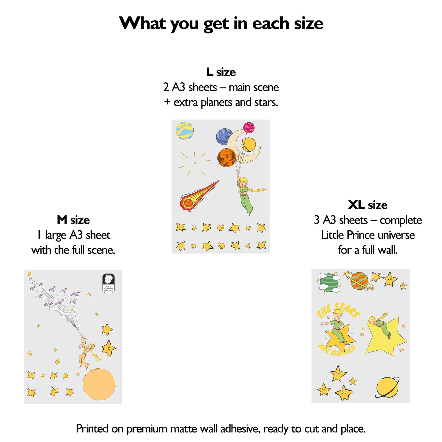 Little Prince Birds Wall Stickers | Official Licensed Nursery Decals