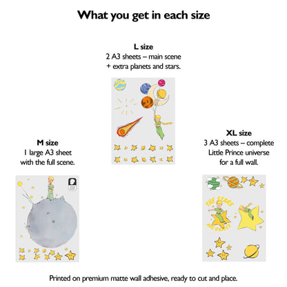 Little Prince Planet Wall Stickers | Official Licensed Nursery Decals