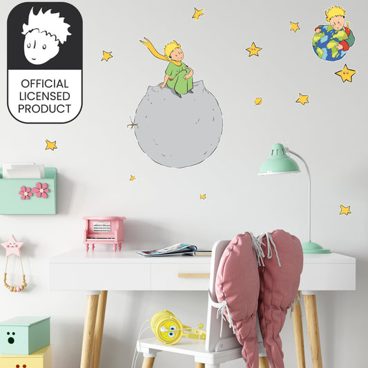 Little Prince Earth Wall Stickers | Official Licensed Nursery Decals
