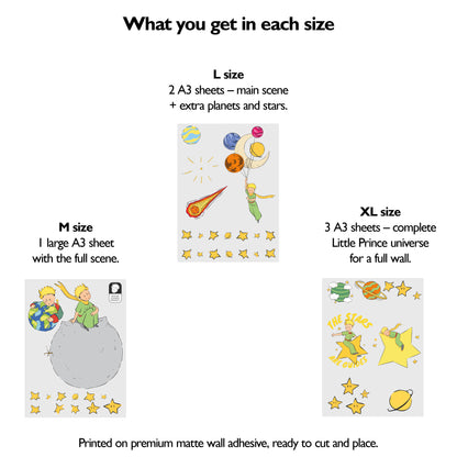 Little Prince Earth Wall Stickers | Official Licensed Nursery Decals