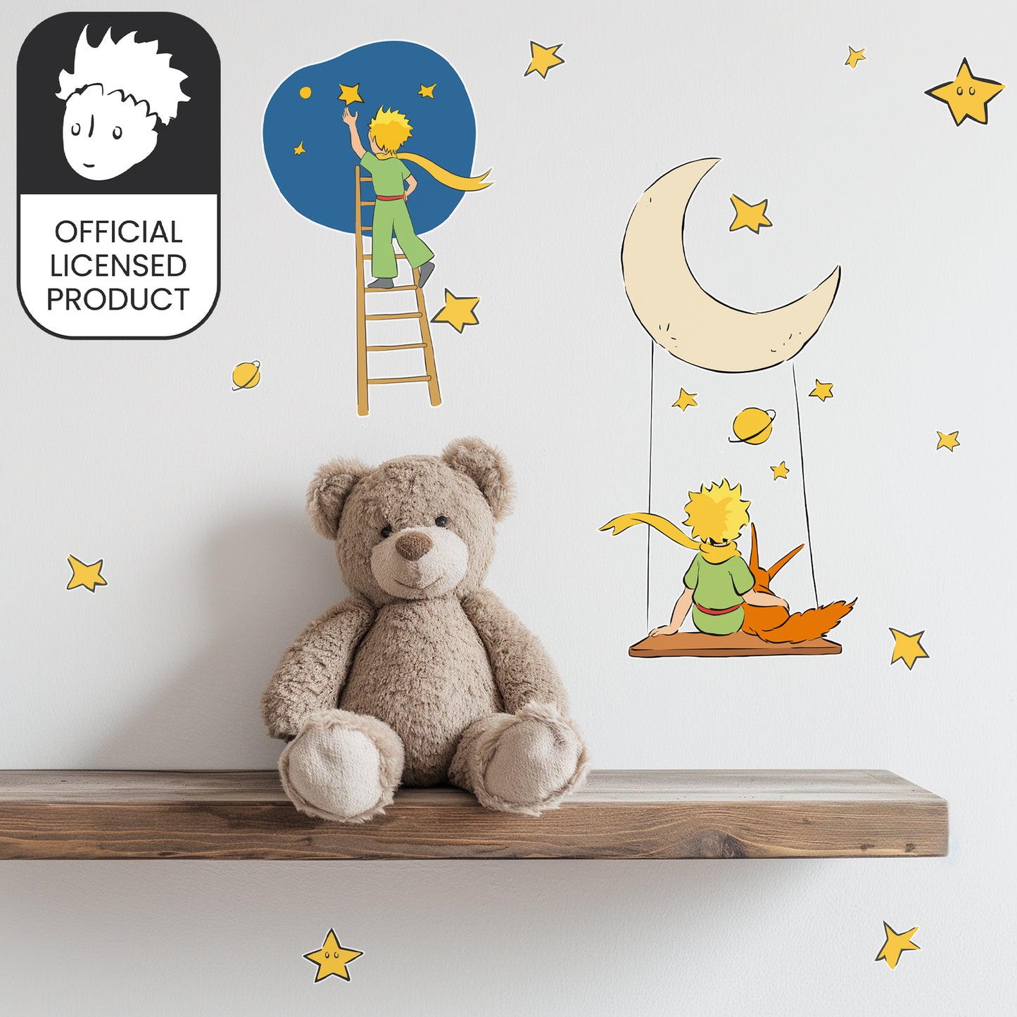 Little Prince Ladder Wall Stickers | Official Licensed Nursery Decals