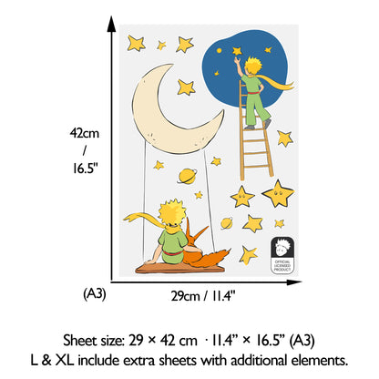 Little Prince Ladder Wall Stickers | Official Licensed Nursery Decals