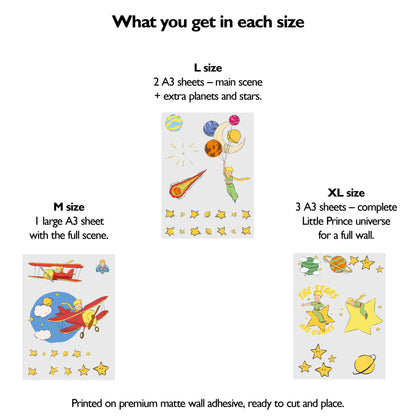 Little Prince Airplane Wall Stickers | Official Licensed Nursery Decals