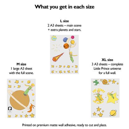 Little Prince Planet Wall Stickers | Official Licensed Nursery Decals