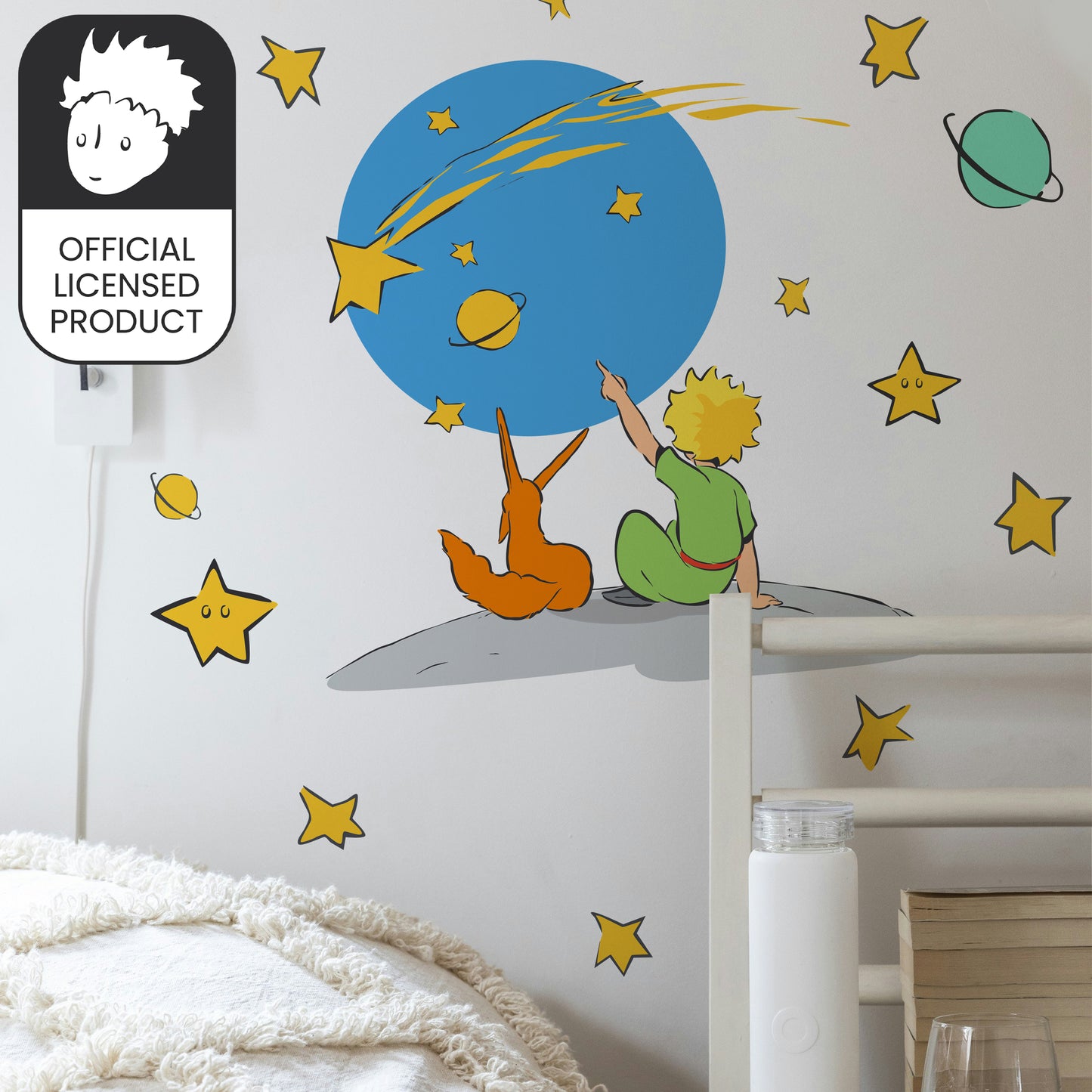 Little Prince Stargazing Wall Stickers | Official Licensed Nursery Decals