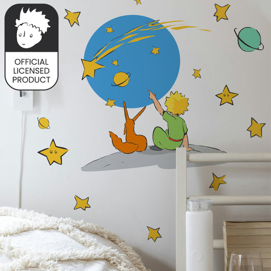 Little Prince Stargazing Wall Stickers | Official Licensed Nursery Decals