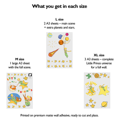 Little Prince Friends Wall Stickers | Official Licensed Nursery Decals