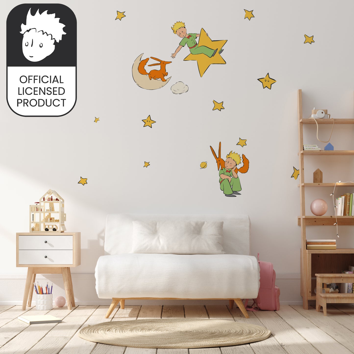 Little Prince Stargazing Wall Stickers | Official Licensed Nursery Decals