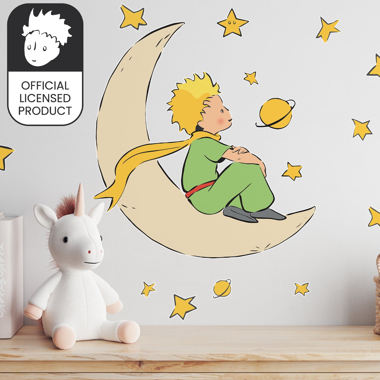 Little Prince Moon Wall Stickers | Official Licensed Nursery Decals