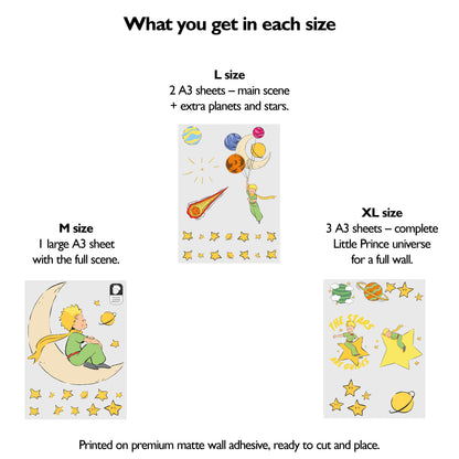 Little Prince Moon Wall Stickers | Official Licensed Nursery Decals