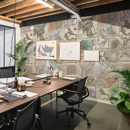 Vintage Map Wallpaper Mural