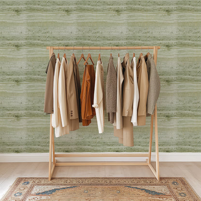 Olive Green Travertine Wallpaper