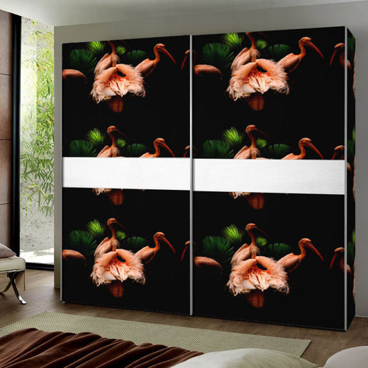 Exotic Flamingo Cabinet Liner – Eco-Friendly Decorative Paper for Drawers and Furniture