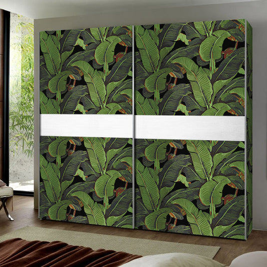 Tropical Banana Leaf Cabinet Liner – Eco-Friendly Decorative Paper for Drawers and Furniture