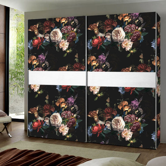 Vintage Floral Cabinet Liner – Eco-Friendly Decorative Paper for Drawers and Furniture