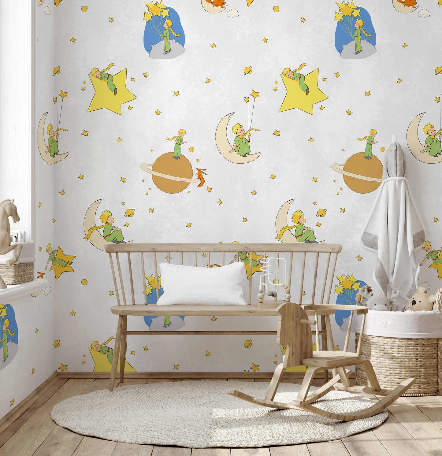 Official Little Prince Stars and Planets Wallpaper